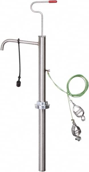 18 Strokes per Gal, 1/2" Outlet, Stainless Steel Hand Operated Drum/Pail Pump