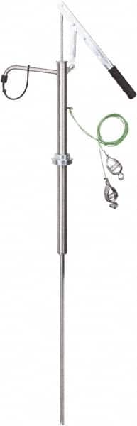 64 Strokes per Gal, 1/2" Outlet, Stainless Steel Hand Operated Lever Pump