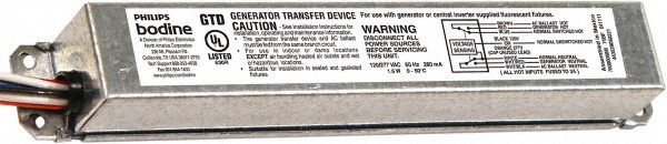 PHILIPS bodine Generator Transfer Device | Part #GTD