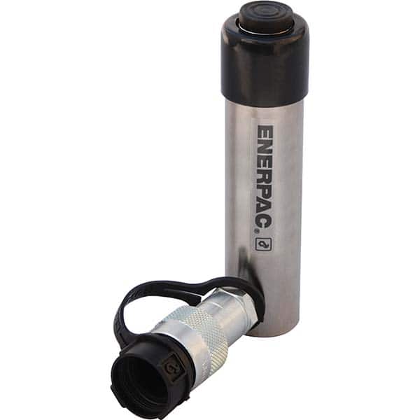 Enerpac RC53NV Compact Hydraulic Cylinder: Base Mounting Hole Mount, Steel 