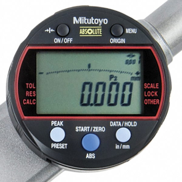 Mitutoyo 0 to 2" Range, 0.001mm Graduation, Electronic Drop Indicator