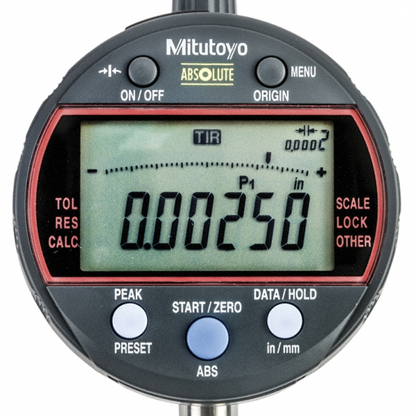 Mitutoyo 0 to 1/2" Range, 0.001mm Graduation, Electronic Drop