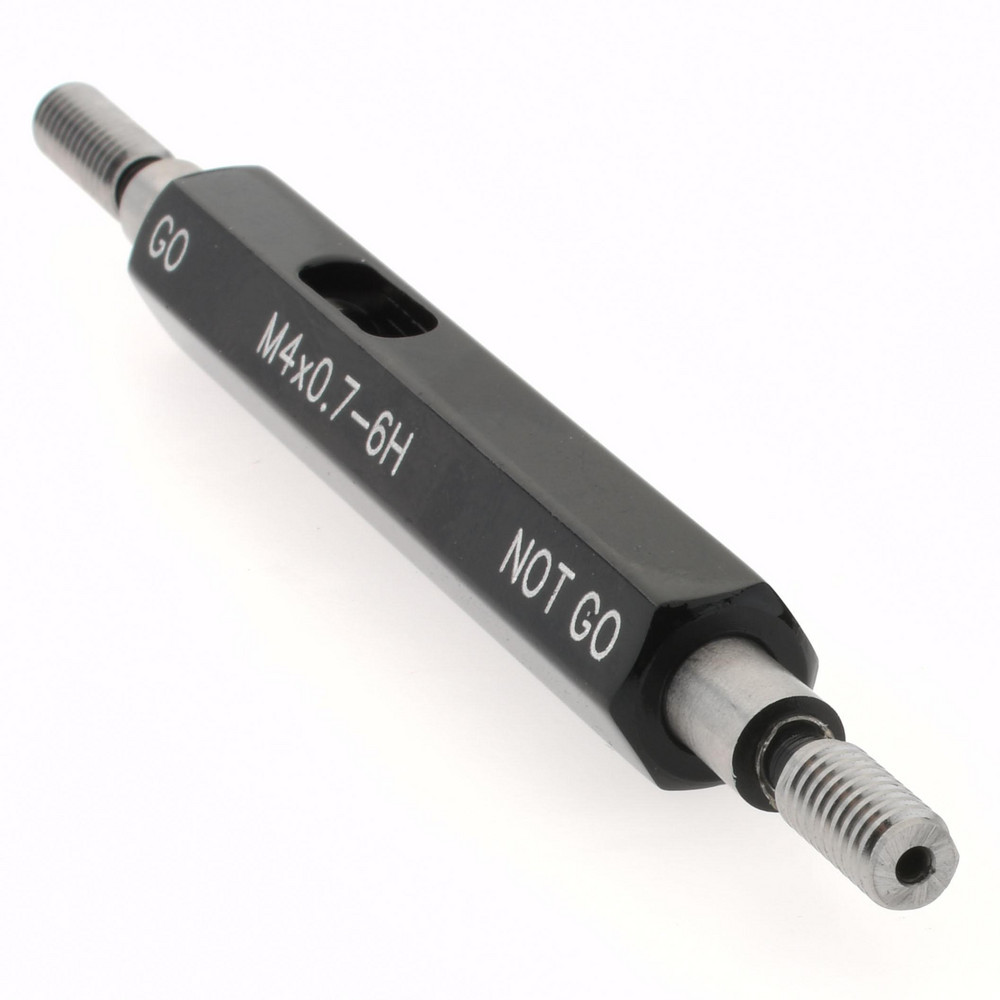 SPI Plug Thread Gage M4x0.7 Thread, 6H Class, Double End, Go & No Go MSC Direct