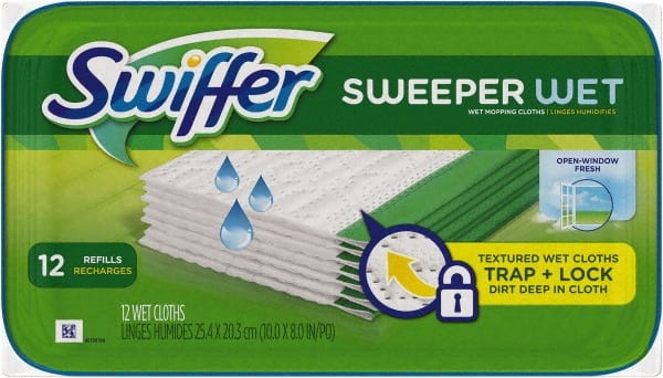 Swiffer - Wet Mop Pad: Quick Change, Medium, White Mop, Microfiber -  54344239 - MSC Industrial Supply