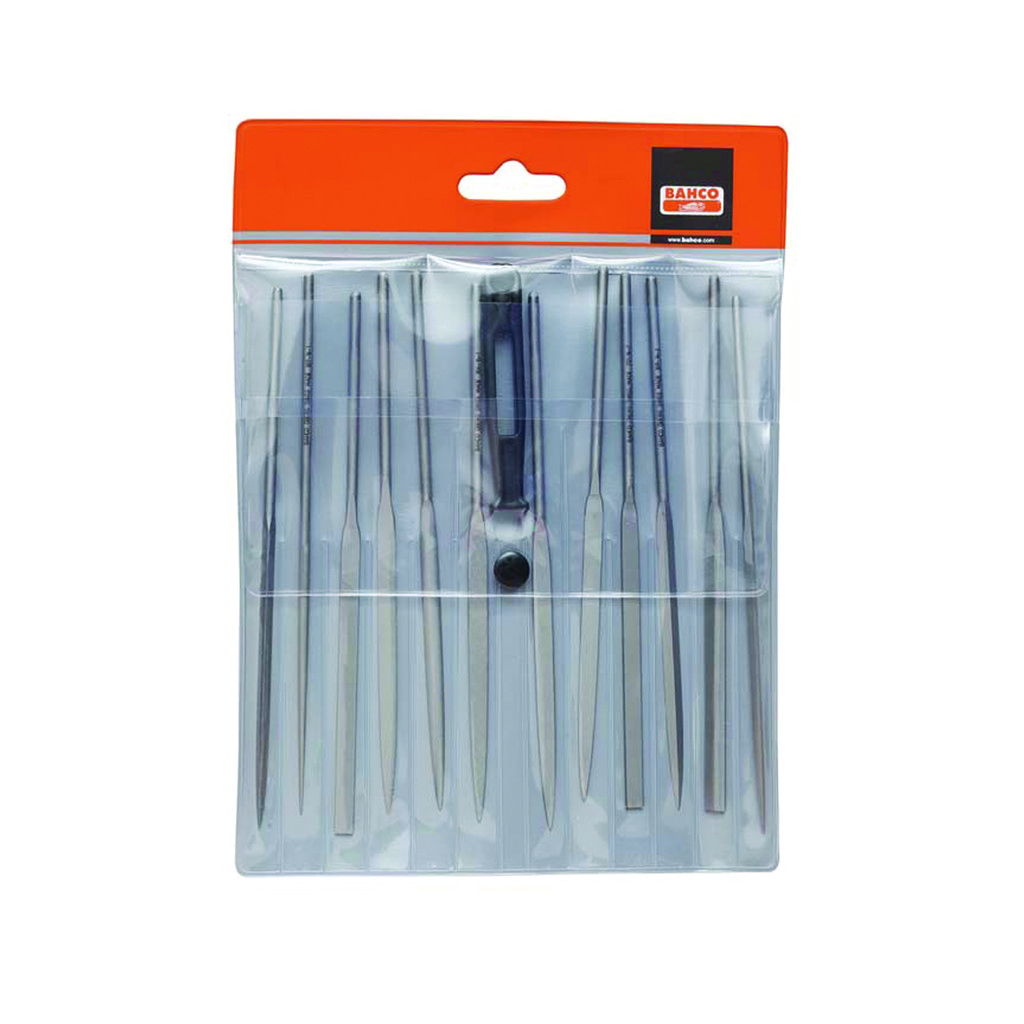 Bahco - File Sets: File Set Type: Needle; Built-In Handles: No; Grade ...