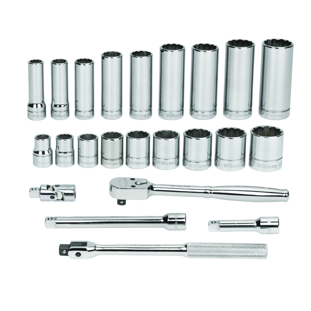 Williams - Socket Set: 23 Pc, 3/8
