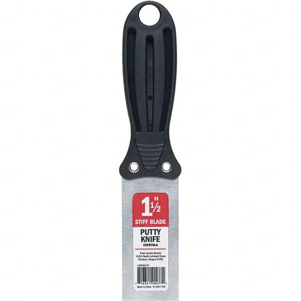 Joint & Putty Knife: Stainless Steel, 1-1/2" Wide