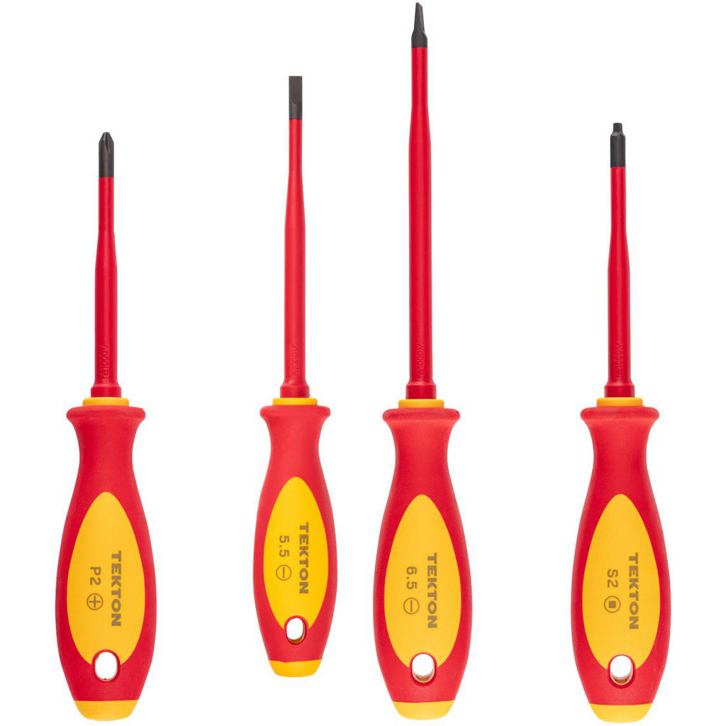 Tekton Screwdriver Sets: Screwdriver Types Included: Slotted, Phillips, Square; Container Type: None | Part #DVZ90001