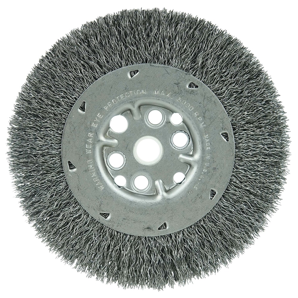 Weiler 1505 Wheel Brushes; Outside Diameter (Inch): 6 ; Arbor Hole Style: Round ; Filament Wire Diameter Range: 0.0100-0.0199 Image