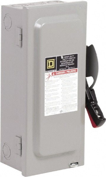 Square D HU361N Safety Switch: NEMA 1, 30 Amp, 600VAC Image