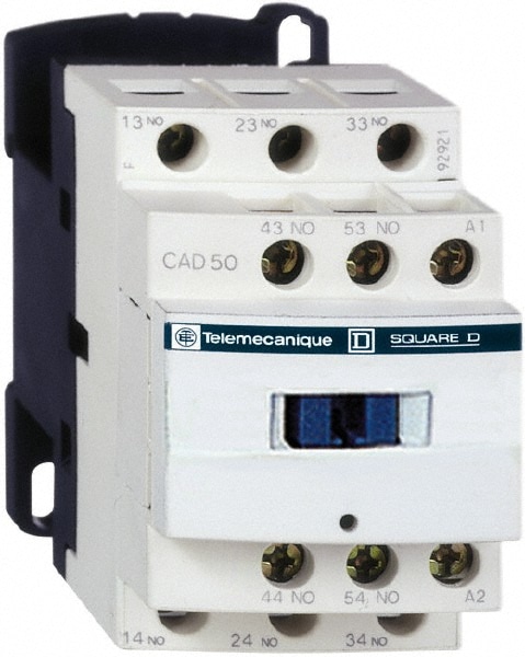 Schneider Electric CAD50U7 5NO, 240 VAC at 50/60 Hz Control Relay Image