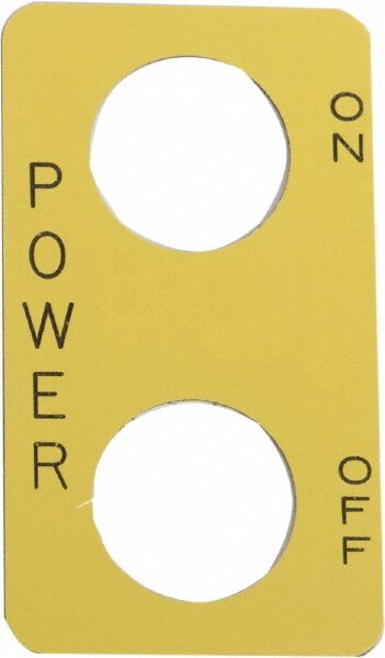 Legend Plate - POWER:On-Off