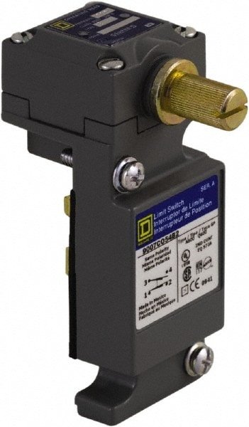 Square D 9007CO54B2 General Purpose Limit Switch: SPDT, NC, Rotary Head, Side Image