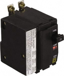 Square D QOB2401021 40 Amp, 240 VAC, 2 Pole, Bolt On Miniature Circuit Breaker Image