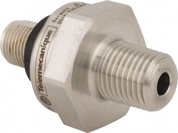 Telemecanique Sensors XMLP300PD23 1/4-18 NPT (Male) Connector, 12 to 24 VDC, 300 psi Sensor, Shock and Vibration Resistant, Control Circuit Pressure Sensor Image