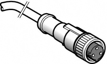 Telemecanique Sensors XZCP1865L5 4 Amp, 1/2-20 UNF 3 Pin Female Straight Cordset Sensor and Receptacle Image