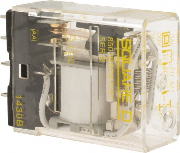 Square D 8501RSD41V51 Electromechanical Plug-in General Purpose Relay Image