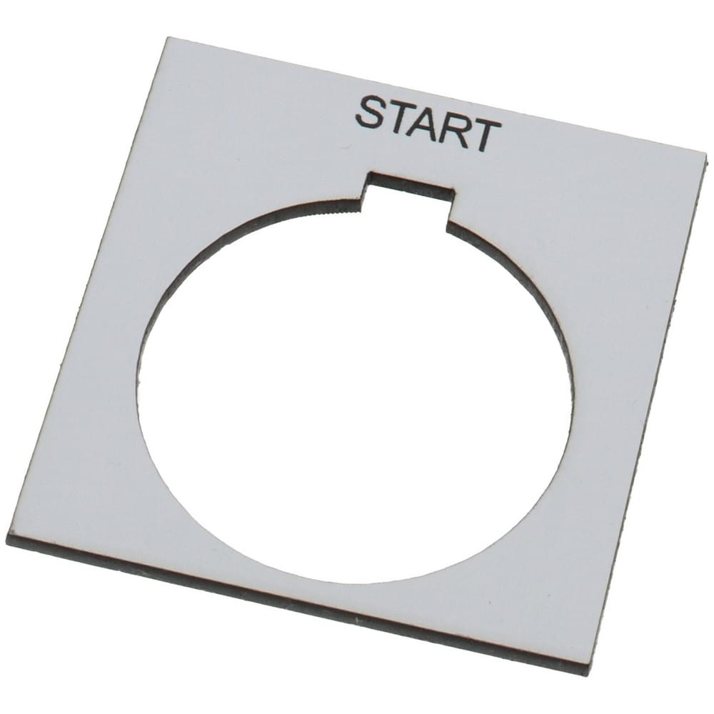 Square, Plastic Legend Plate - Start