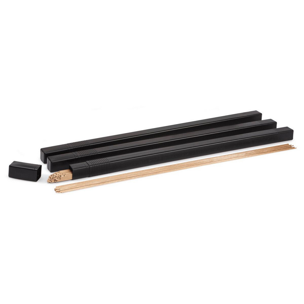 Lincoln Electric TIG Welding Rod: 18" Long, 1/8" Dia, Steel Alloy - Compatible w/ Steel | 3-Pack | Part #ED034345