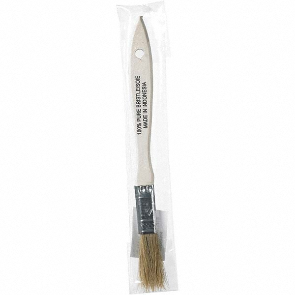 Paint Brush: 1/2" Wide, Hog - Beavertail Wood Handle