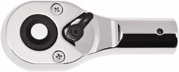 Ratchet: 3/4" Drive, Pear Head - 8" OAL, 24 Gear Teeth, Chrome-Plated