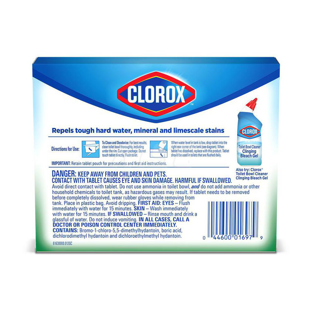 Clorox (6) 2Pack 3.5 oz Tablets Solid Toilet Bowl Cleaner 54473459