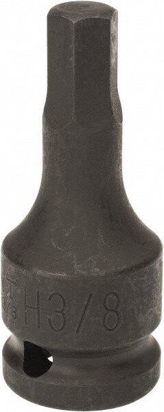 1/2" Drive, 3/8" Impact Hex Bit Socket