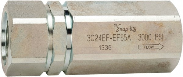 Parker 3C24F-F5A Hydraulic Control Check Valve: 1-1/2-11-1/2 Inlet, 125 GPM, 3,000 Max psi 