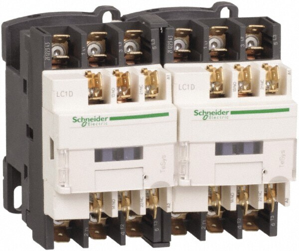 3 Pole, 220 Coil VAC at 50/60 Hz, 12 Amp at 440 VAC, Reversible IEC Contactor