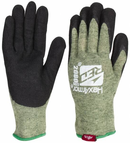 HexArmor. 2080-L (9) Cut & Puncture-Resistant Gloves: Size L, ANSI Cut A6, ANSI Puncture 3, Abrasion Level 6, Nitrile, Kevlar 