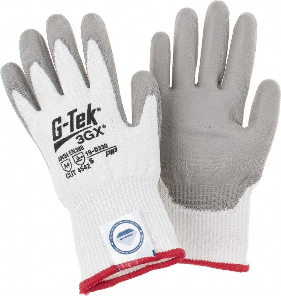 PIP 19-D330/S Cut-Resistant Gloves: Size S, ANSI Cut A4, Polyurethane, Dyneema 