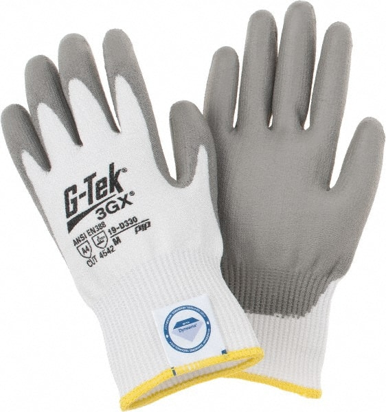 PIP 19-D330/M Cut-Resistant Gloves: Size M, ANSI Cut A4, Polyurethane, Dyneema 