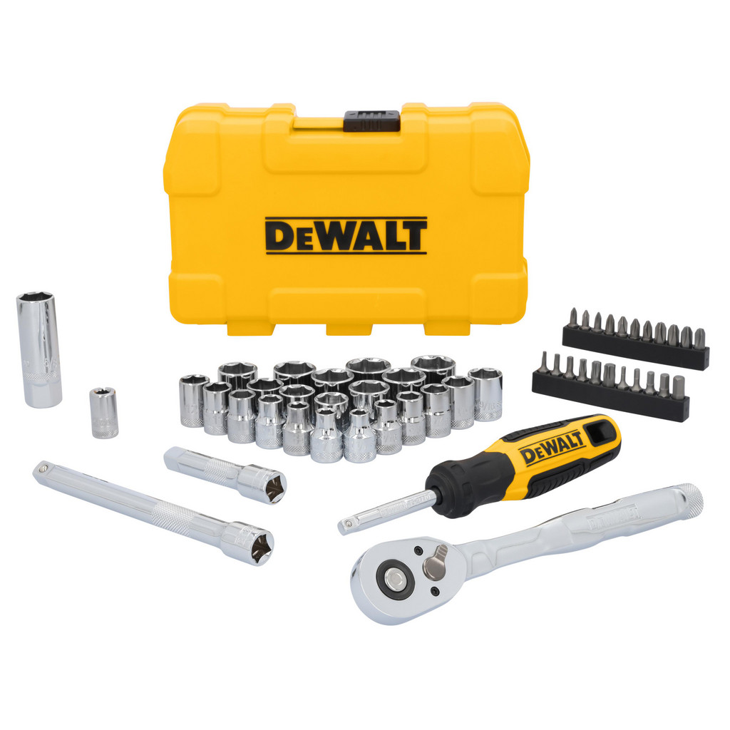 DeWALT Mechanic's Tool Set: 30 Pc - Plastic Storage Case | Part #DWMT45423