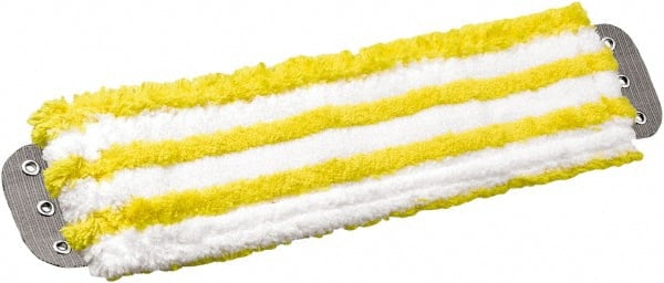 Wet Mop Pad: Quick Change, Medium, Yellow & White Mop, Microfiber