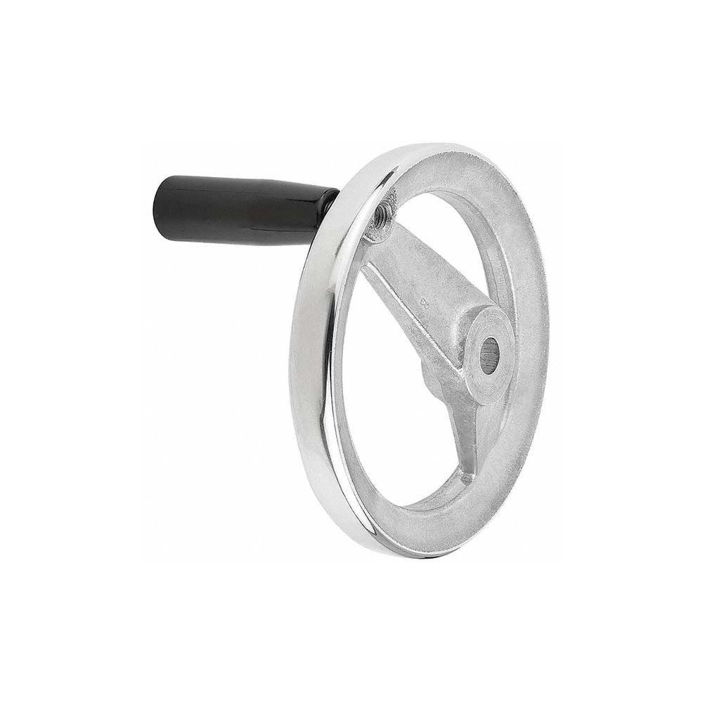 Keystone Handwheel KIPP - Spoked Handwheel: Solid Handle, Black Oxide & Polished Finish ...