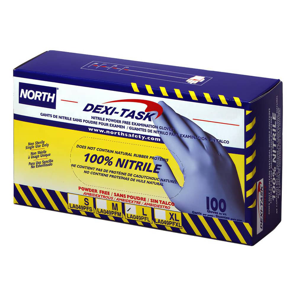 Disposable Gloves: X-Large, 5 mil Thick, Nitrile, Medical Grade
