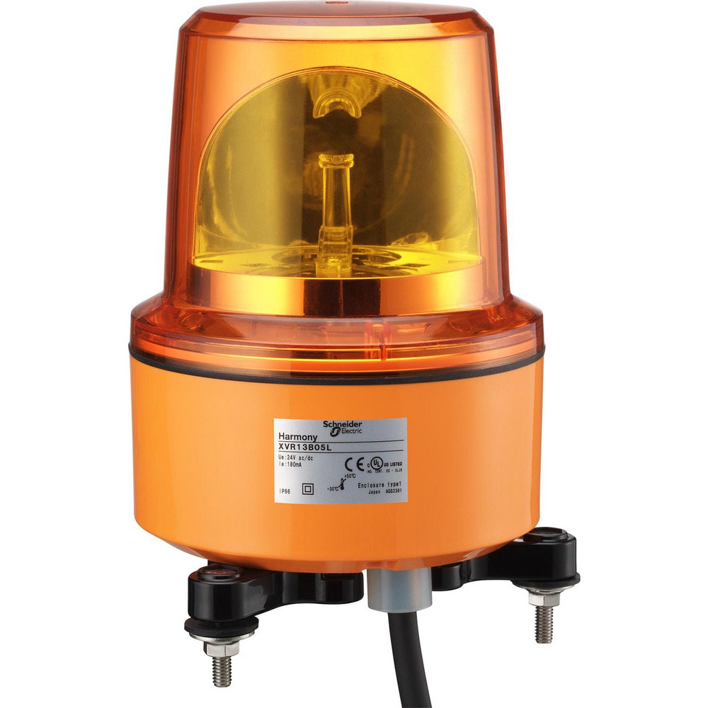 Rotating & Steady Lights; Light Type: Rotating Beacon ; Lens Color: Orange ; Lamp Type: LED ; Voltage: 120.00 ; Lamp Life: 40000 ; Amperage: 42.0000mA