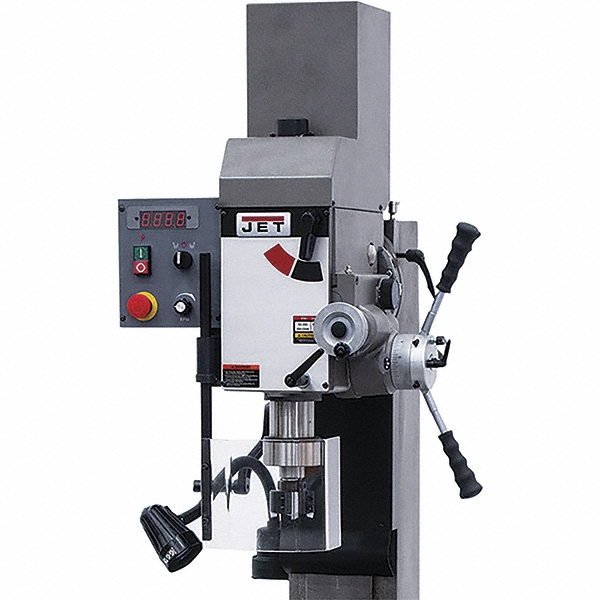 Jet 1 Phase, 1911/16" Swing, Geared Head Mill Drill Combination