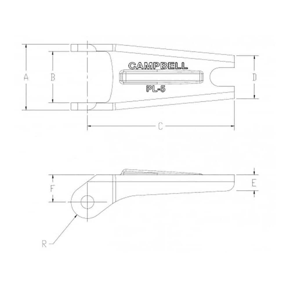 Campbell - 5/16 Hook Latch Kit