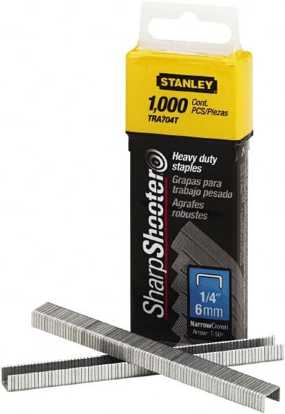Stanley Bostitch Heavy Duty Staple 25 Sheets 1/4 Inch Leg Metal Pack of 1000 