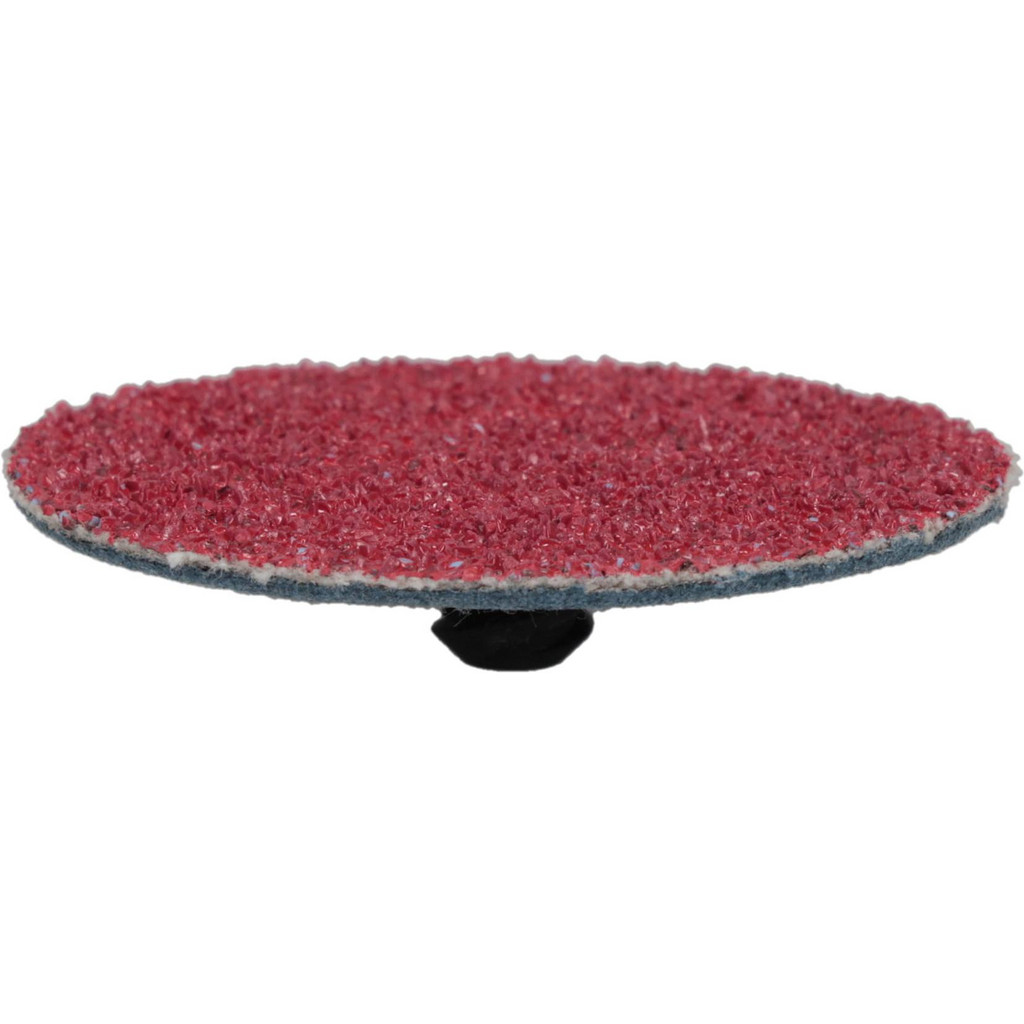 Tru-Maxx Quick-Change Disc: Type R, 2" Dia, 36 Grit, Ceramic Alumina, Coated - Red, Polyester-Backed, 30000 RPM | 25-Pack