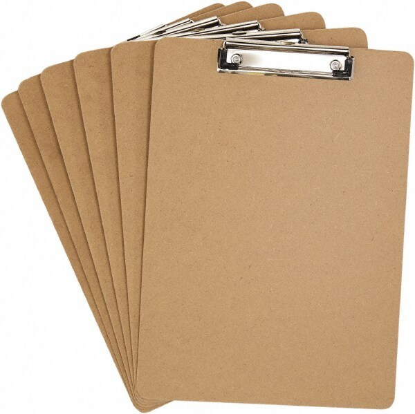 12-1/2" Long x 9" Wide x 51/64" High Hardboard Clip Board