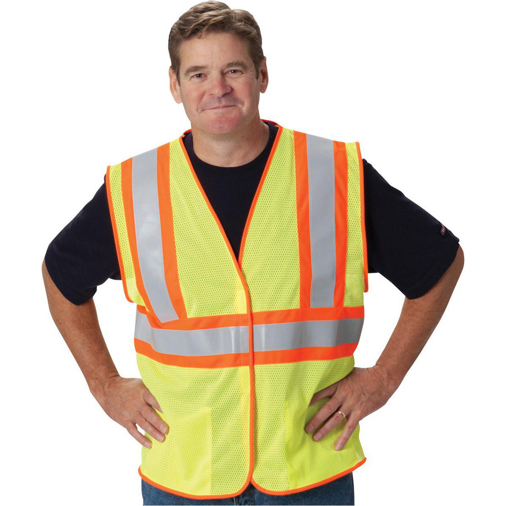 Pip Vests PIP - High Visibility Vest: 2X-Large & 3X-Large, ANSI Class 2 | MSC Direct