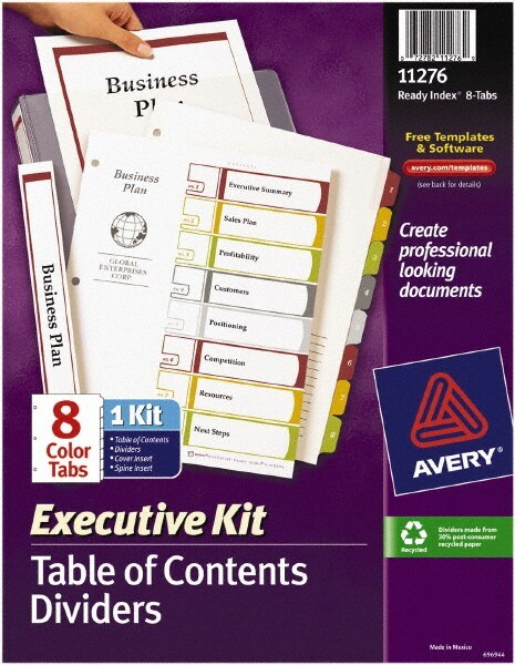 Templates For Binders Dividers Tabs Avery Com