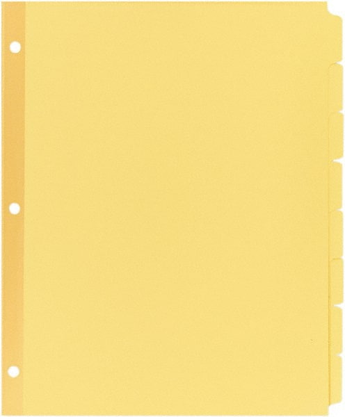 11 x 8 1/2" 1 to 8" Label, 8 Tabs, 3-Hole Punched, Customizable Divider