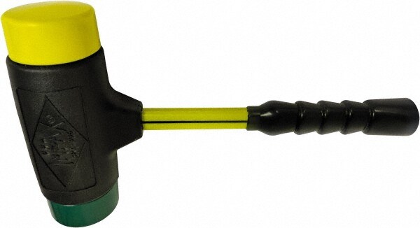 Non-Marring Hammer: 104 oz, 3" Face Dia, Composite Head