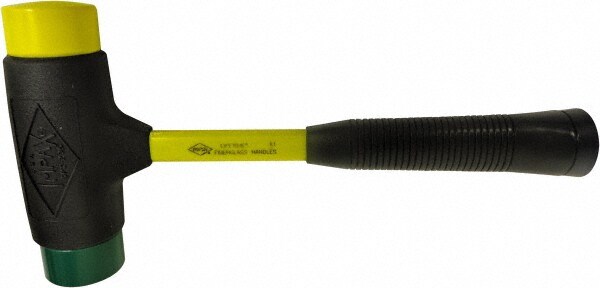 Non-Marring Hammer: 40 oz, 2" Face Dia, Composite Head