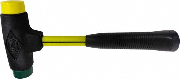 Non-Marring Hammer: 20 oz, 1-1/2" Face Dia, Composite Head