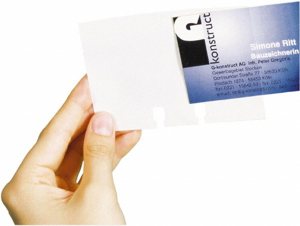 double business card