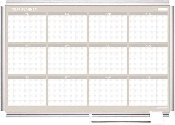 MasterVision - 24" High x Wide Magnetic Dry Erase Calendar - 54716964 - MSC Industrial Supply